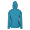 Teal - Back - Mountain Warehouse Womens-Ladies Exodus Printed Water Resistant Soft Shell Jacket