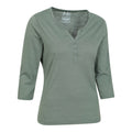 Light Khaki - Side - Mountain Warehouse Womens-Ladies Paphos Quick Dry UV Protection Top