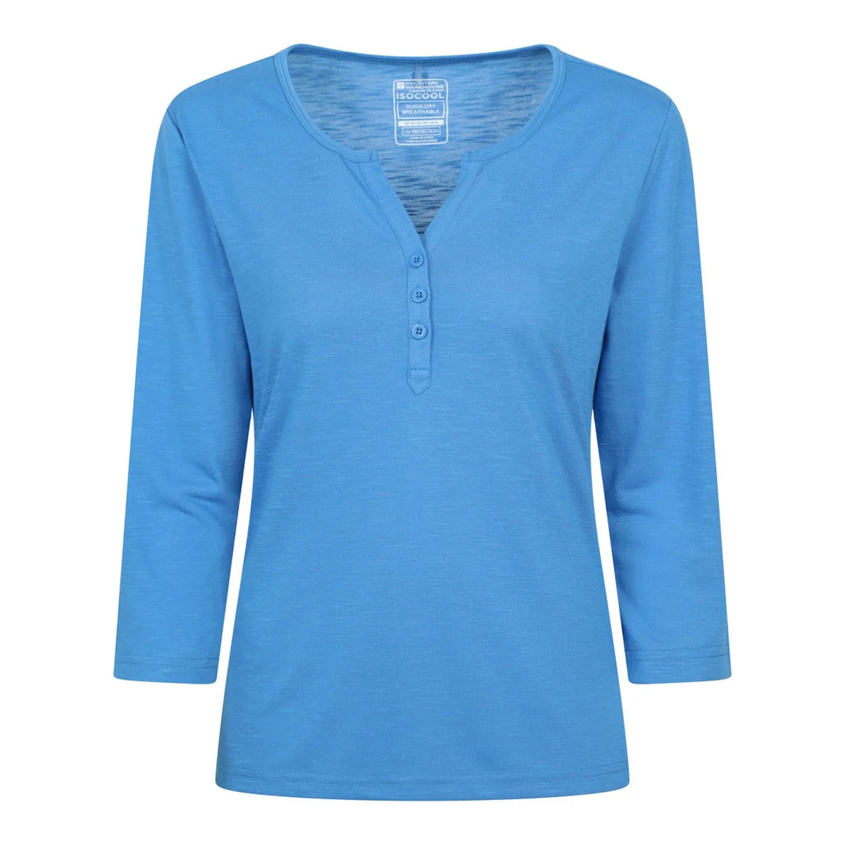 Bright Blue - Front - Mountain Warehouse Womens-Ladies Paphos Quick Dry UV Protection Top