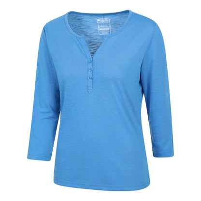 Bright Blue - Lifestyle - Mountain Warehouse Womens-Ladies Paphos Quick Dry UV Protection Top