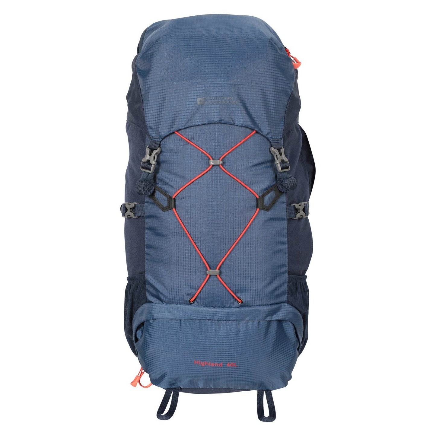 Dark Blue - Front - Mountain Warehouse Highlands 40L Backpack