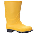 Yellow - Front - Mountain Warehouse Childrens-Kids Plain Wellington Boots