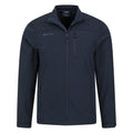 Dark Blue - Pack Shot - Mountain Warehouse Mens Grasmere Soft Shell Jacket