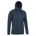 Navy - Side - Mountain Warehouse Mens Treston Fleece Hooded Hoodie