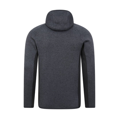 Black - Back - Mountain Warehouse Mens Treston Fleece Hooded Hoodie