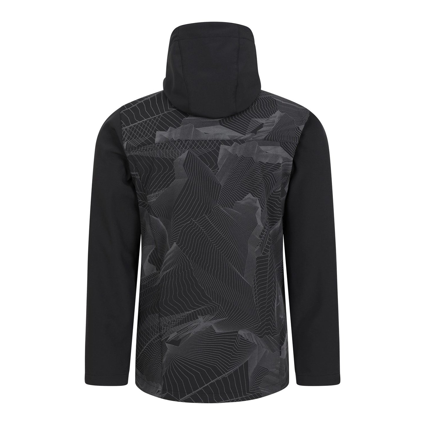 Black - Back - Mountain Warehouse Mens Illuminate II Soft Shell Jacket