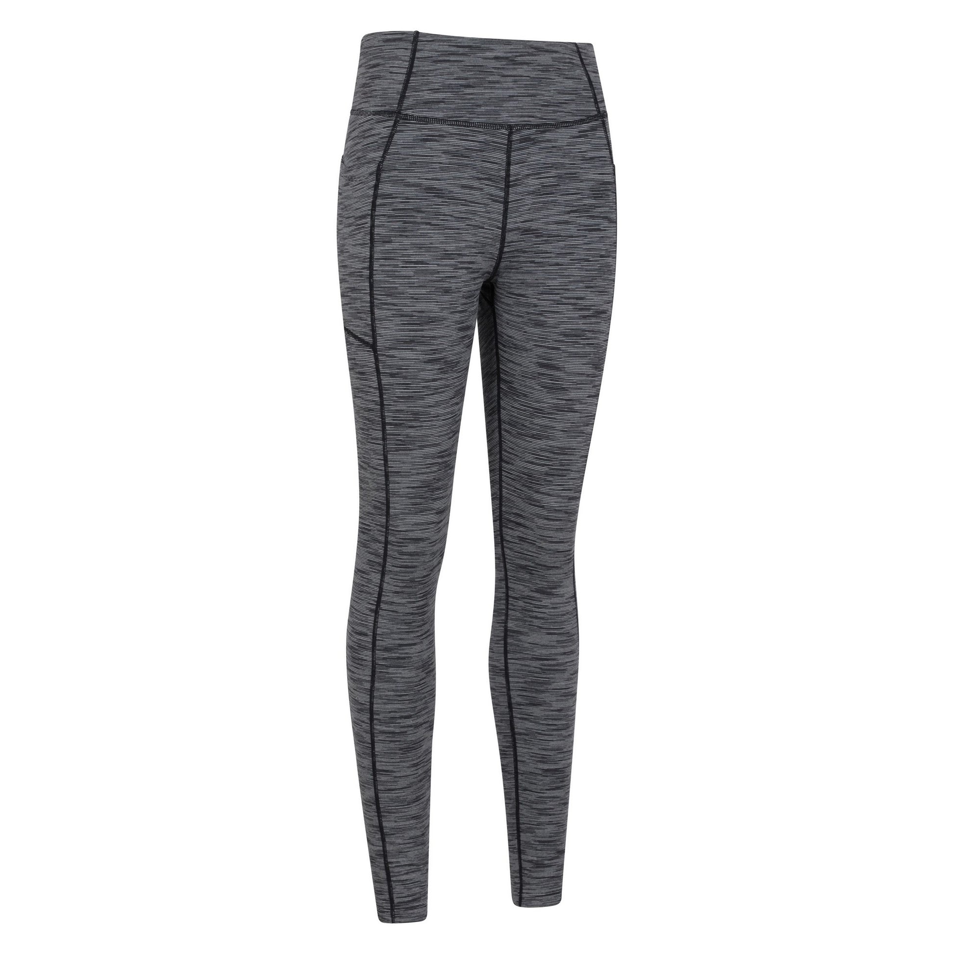 Black - Pack Shot - Mountain Warehouse Womens-Ladies Breathe & Balance High Waist Leggings