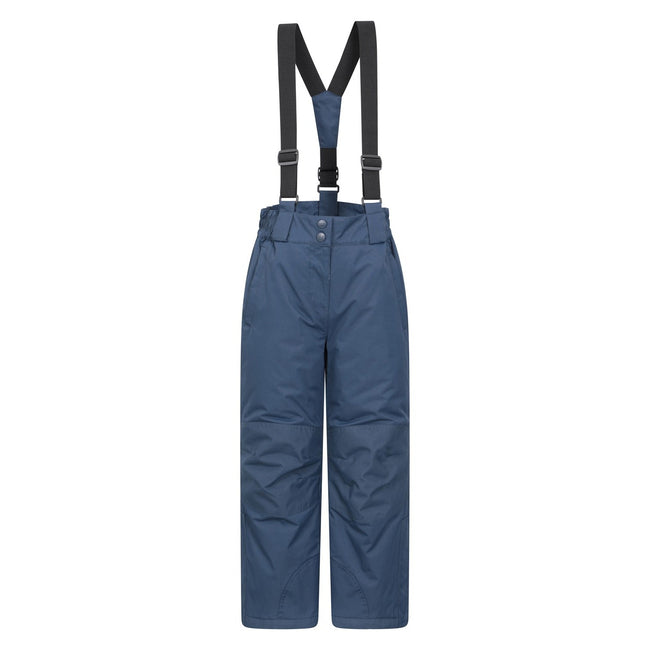 Dark Blue - Front - Mountain Warehouse Childrens-Kids Honey Ski Trousers