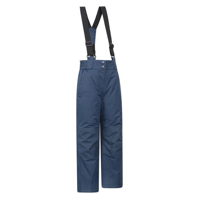Dark Blue - Side - Mountain Warehouse Childrens-Kids Honey Ski Trousers