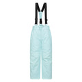 Light Teal - Front - Mountain Warehouse Childrens-Kids Honey Ski Trousers