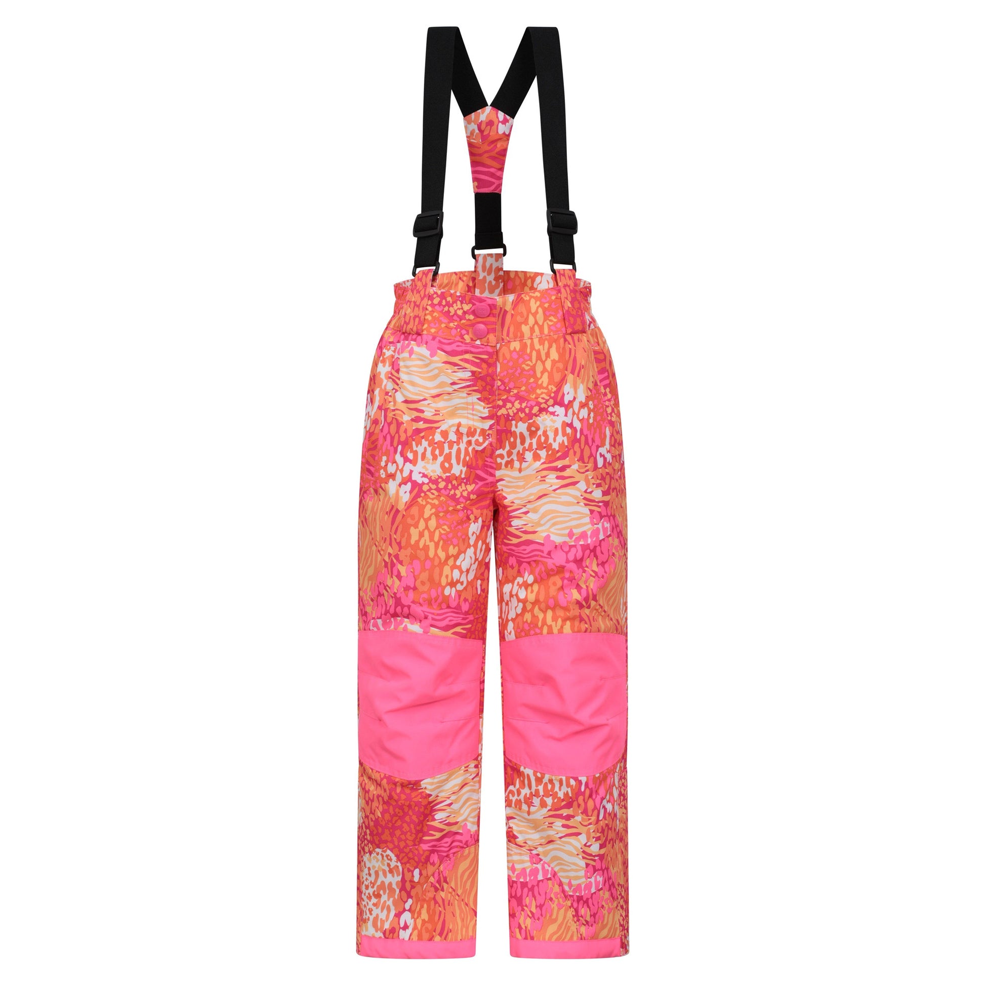 Bright Orange - Front - Mountain Warehouse Childrens-Kids Honey Ski Trousers