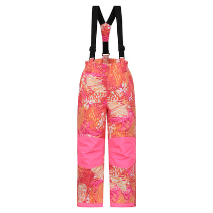 Bright Orange - Front - Mountain Warehouse Childrens-Kids Honey Ski Trousers