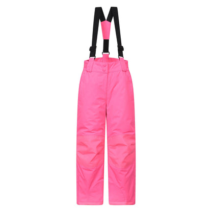 Light Pink - Front - Mountain Warehouse Childrens-Kids Honey Ski Trousers