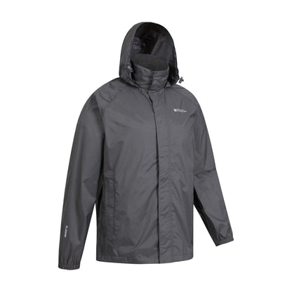 Grey - Pack Shot - Mountain Warehouse Mens Pakka II Waterproof Jacket