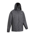 Grey - Pack Shot - Mountain Warehouse Mens Pakka II Waterproof Jacket