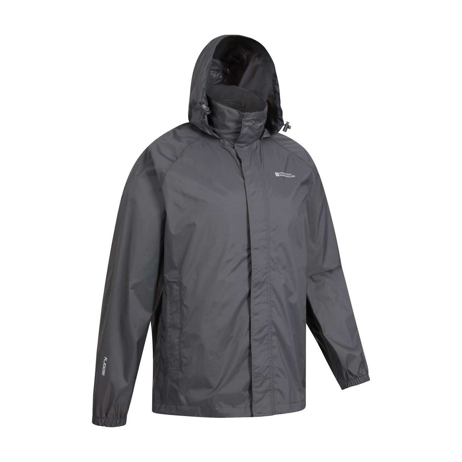 Grey - Pack Shot - Mountain Warehouse Mens Pakka II Waterproof Jacket