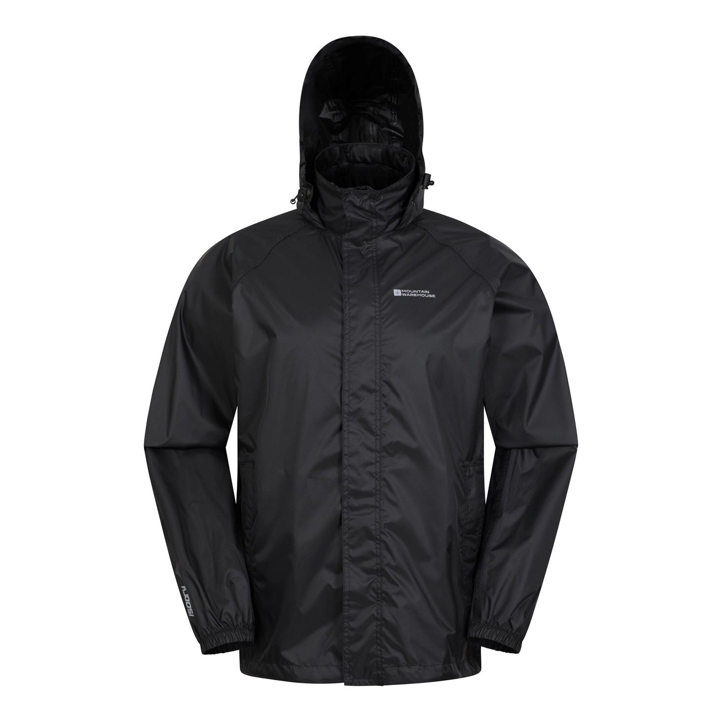 Black - Front - Mountain Warehouse Mens Pakka II Waterproof Jacket