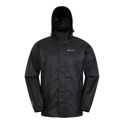 Black - Front - Mountain Warehouse Mens Pakka II Waterproof Jacket