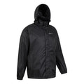 Black - Side - Mountain Warehouse Mens Pakka II Waterproof Jacket