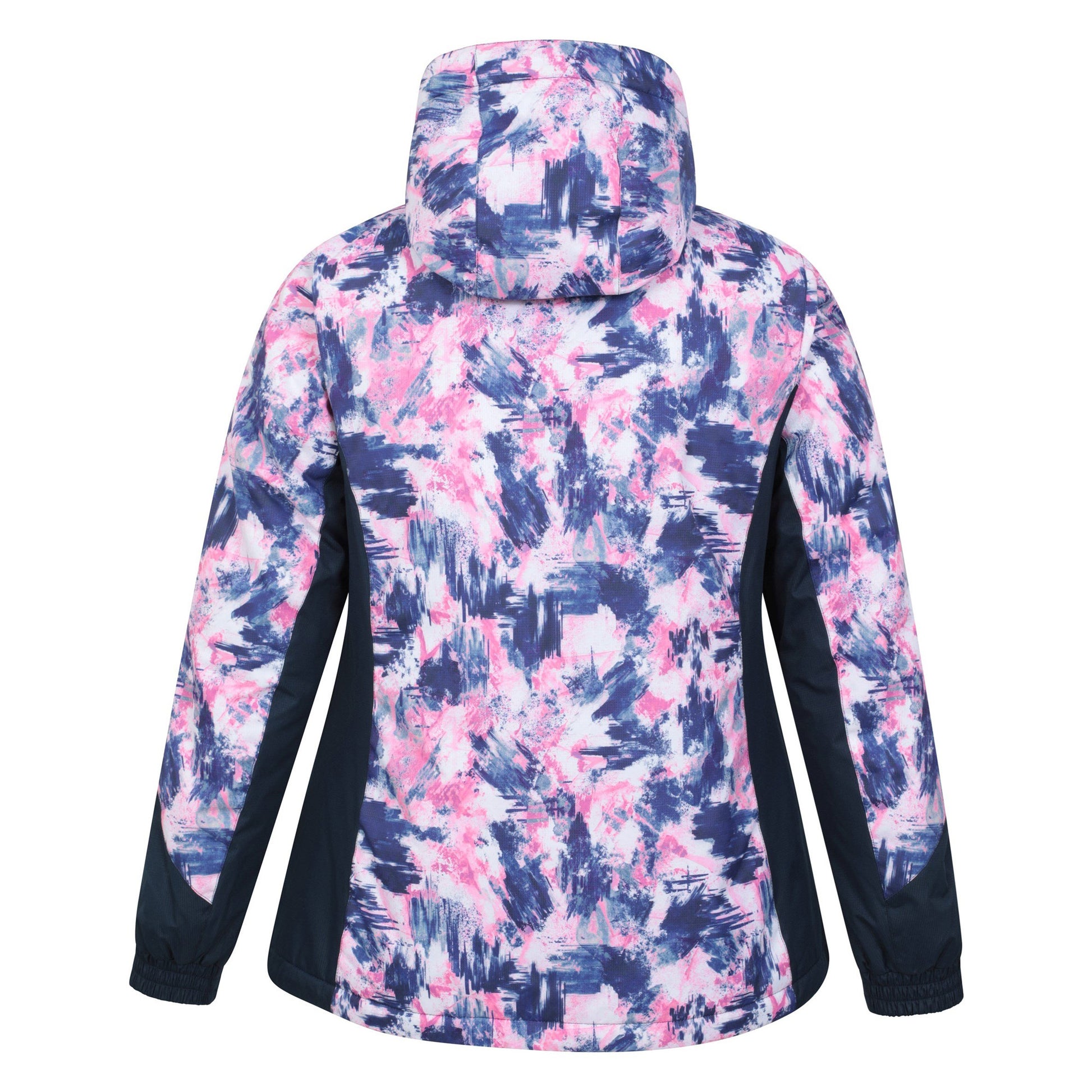 Navy - Back - Mountain Warehouse Womens-Ladies Dawn II Printed Ski Jacket