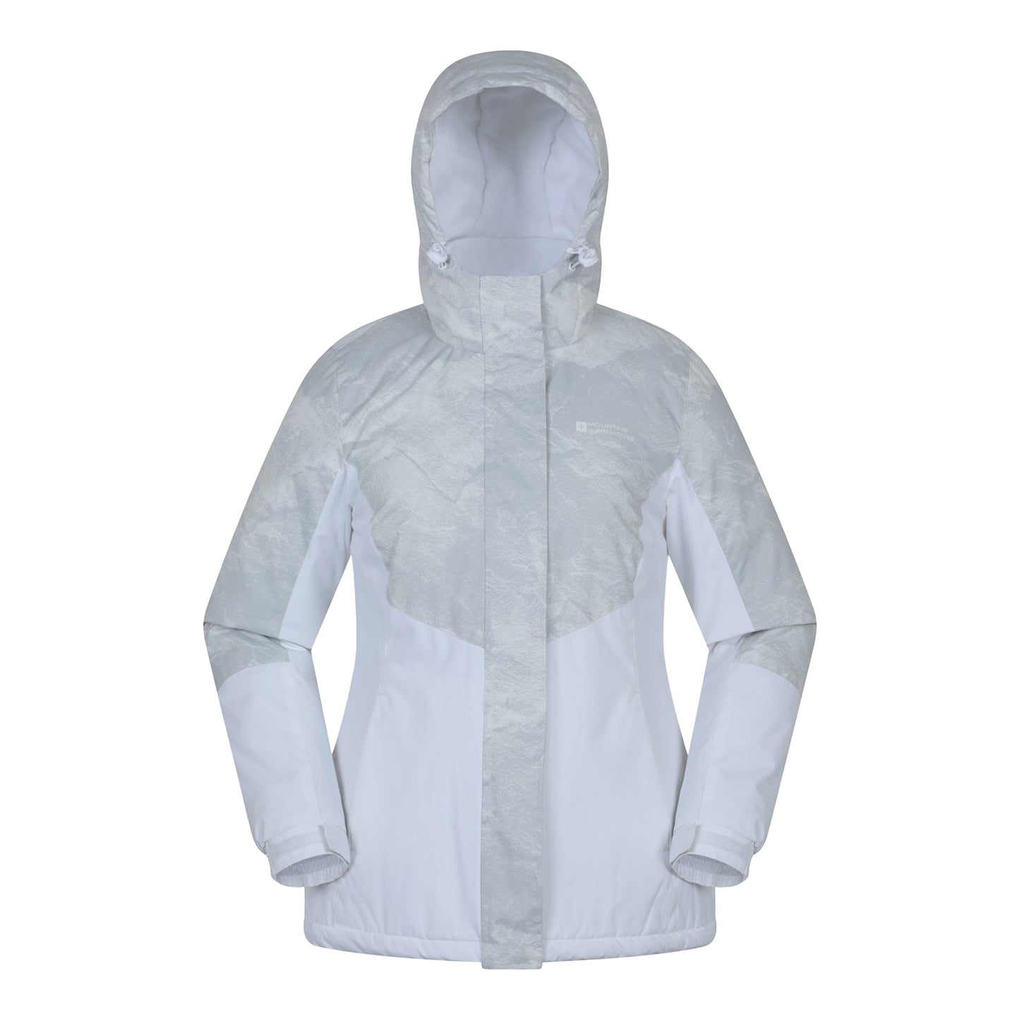 Light Grey - Front - Mountain Warehouse Womens-Ladies Dawn II Printed Ski Jacket