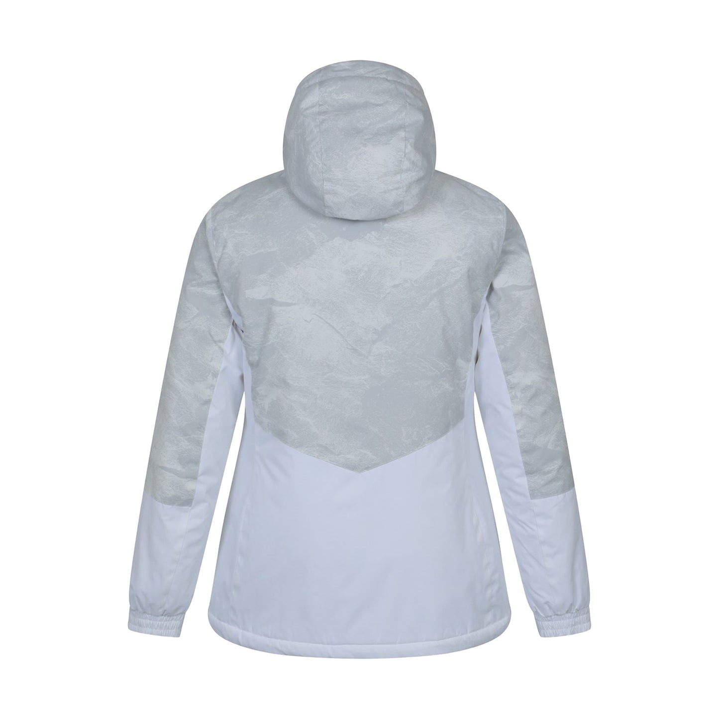 Light Grey - Back - Mountain Warehouse Womens-Ladies Dawn II Printed Ski Jacket