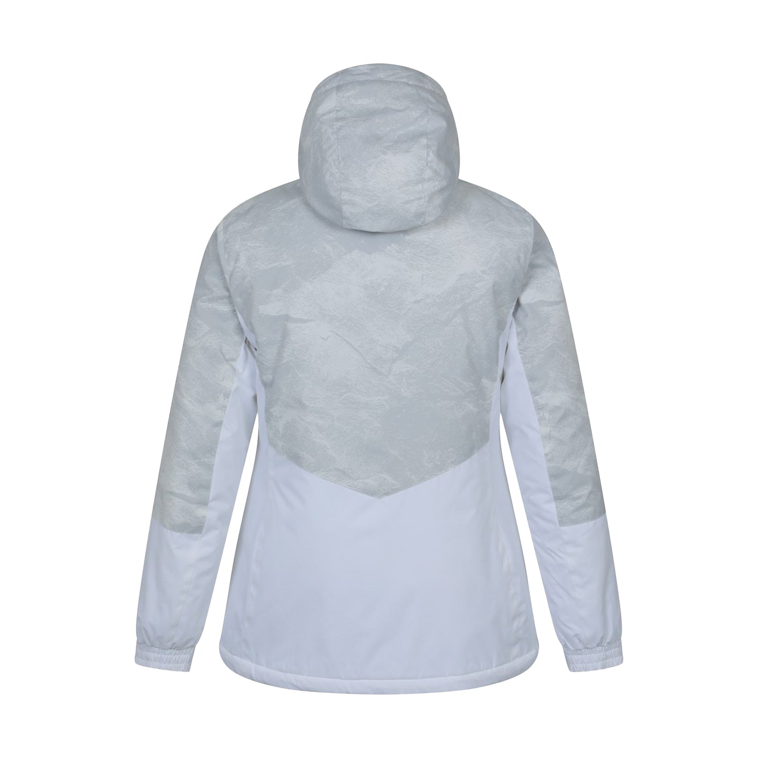 Light Grey - Back - Mountain Warehouse Womens-Ladies Dawn II Printed Ski Jacket