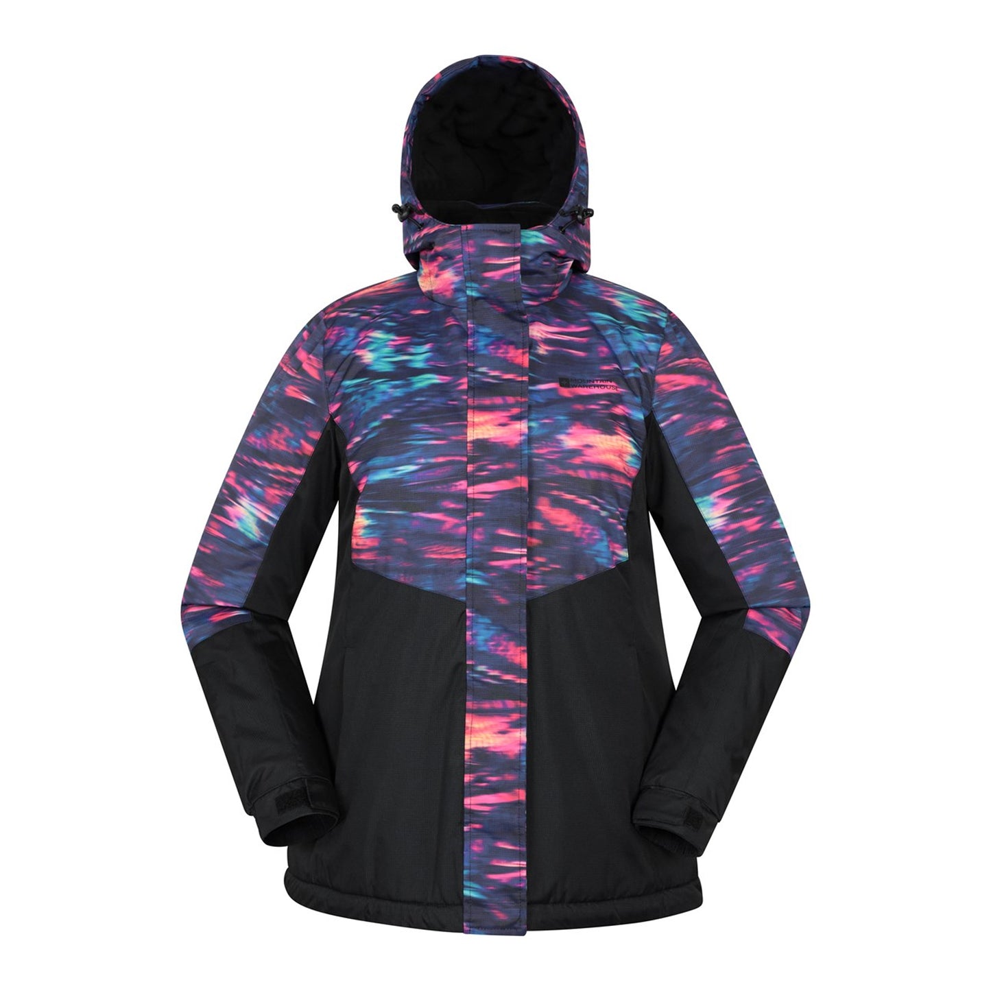 Dark Purple - Front - Mountain Warehouse Womens-Ladies Dawn II Printed Ski Jacket