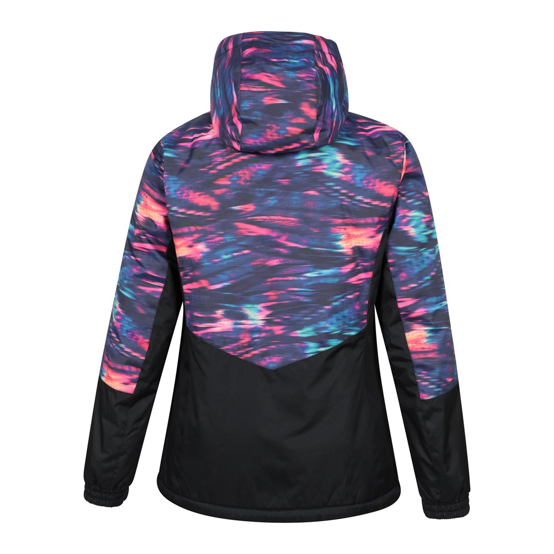 Dark Purple - Side - Mountain Warehouse Womens-Ladies Dawn II Printed Ski Jacket