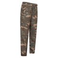 Green-Brown - Side - Mountain Warehouse Childrens-Kids Camo Reinforced Knee Trousers
