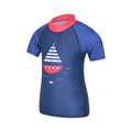 Cobalt Blue - Back - Mountain Warehouse Childrens-Kids Short-Sleeved Rash Guard