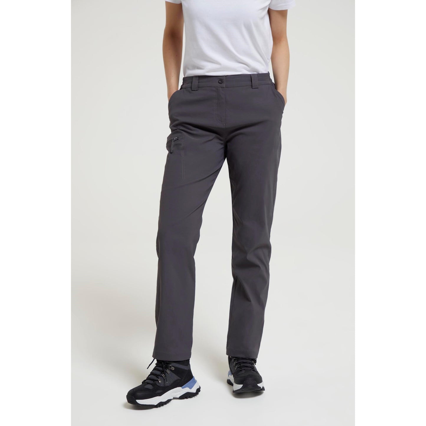 Dark Grey - Front - Mountain Warehouse Womens-Ladies Stretch Hiking Trousers