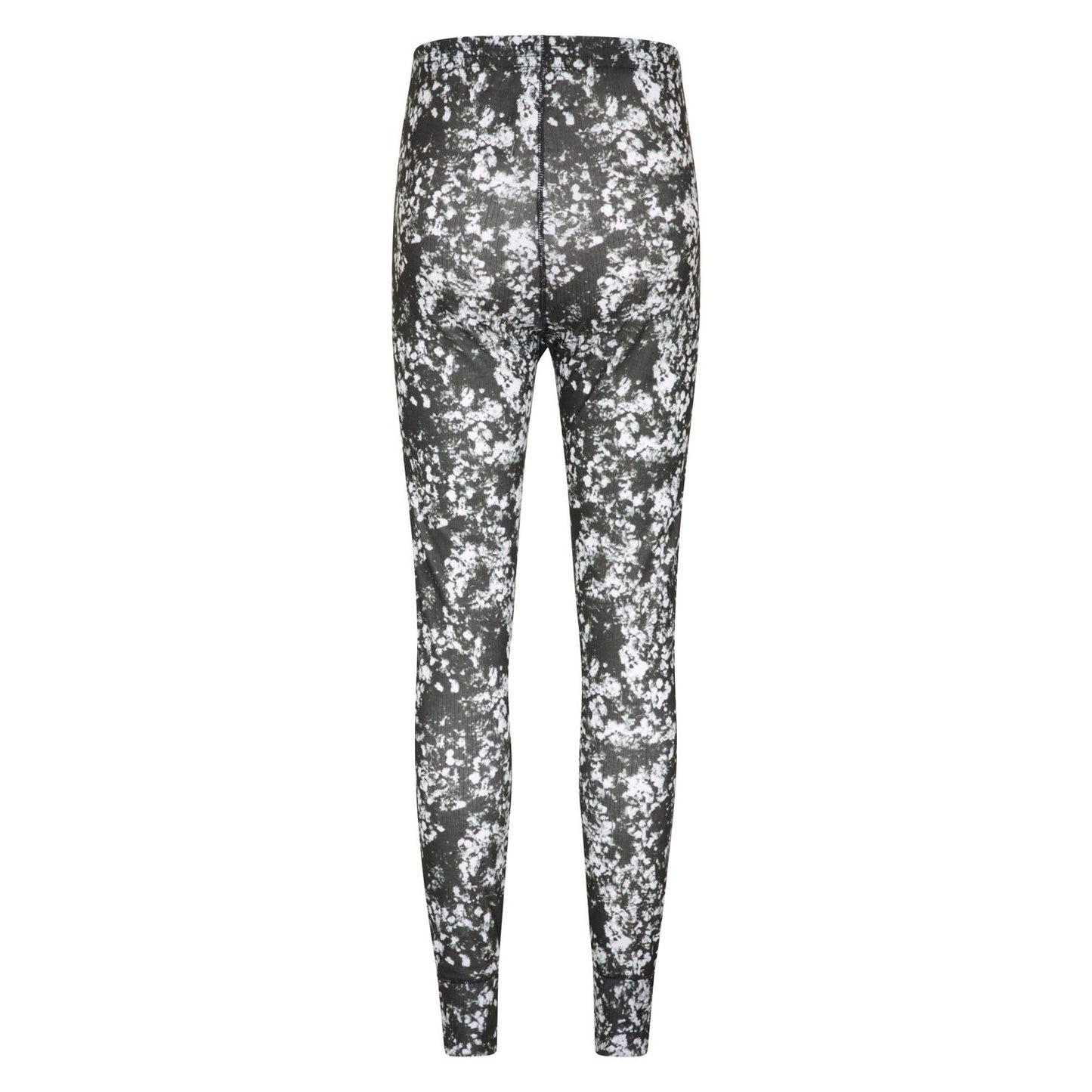 Black - Back - Mountain Warehouse Womens-Ladies Talus Printed Thermal Leggings