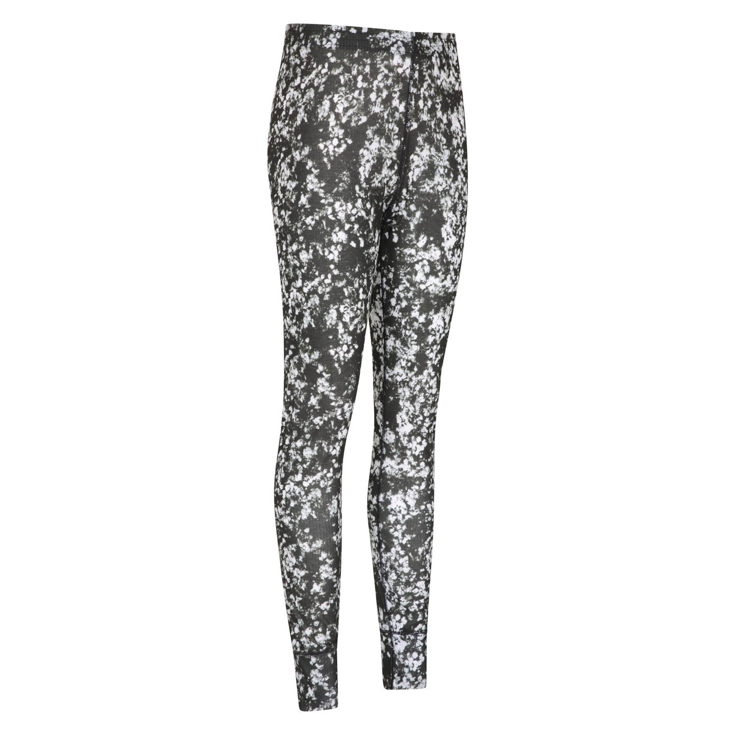 Black - Side - Mountain Warehouse Womens-Ladies Talus Printed Thermal Leggings