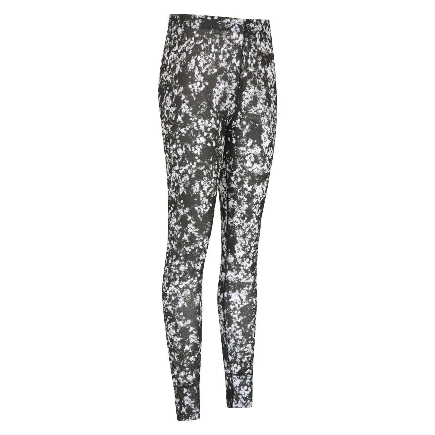 Black - Side - Mountain Warehouse Womens-Ladies Talus Printed Thermal Leggings
