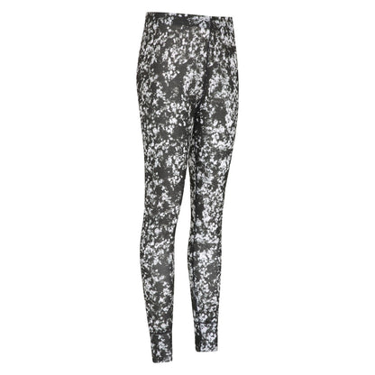 Black - Side - Mountain Warehouse Womens-Ladies Talus Printed Thermal Leggings