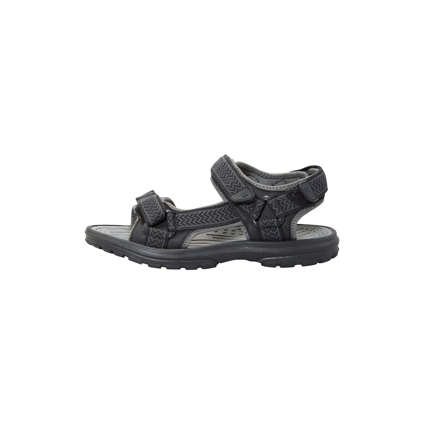 Grey - Pack Shot - Mountain Warehouse Mens Crete Sandals