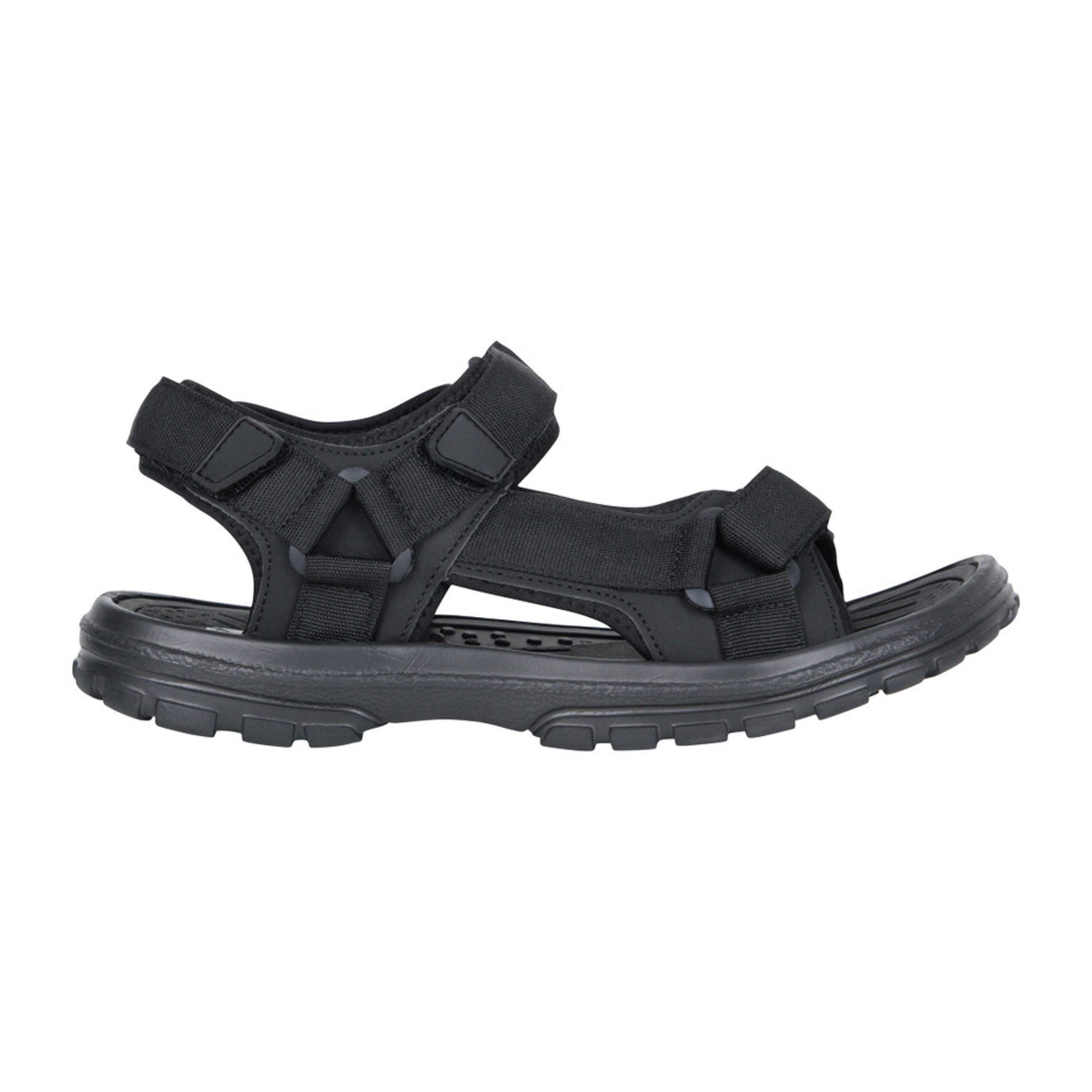 Black - Side - Mountain Warehouse Mens Crete Sandals