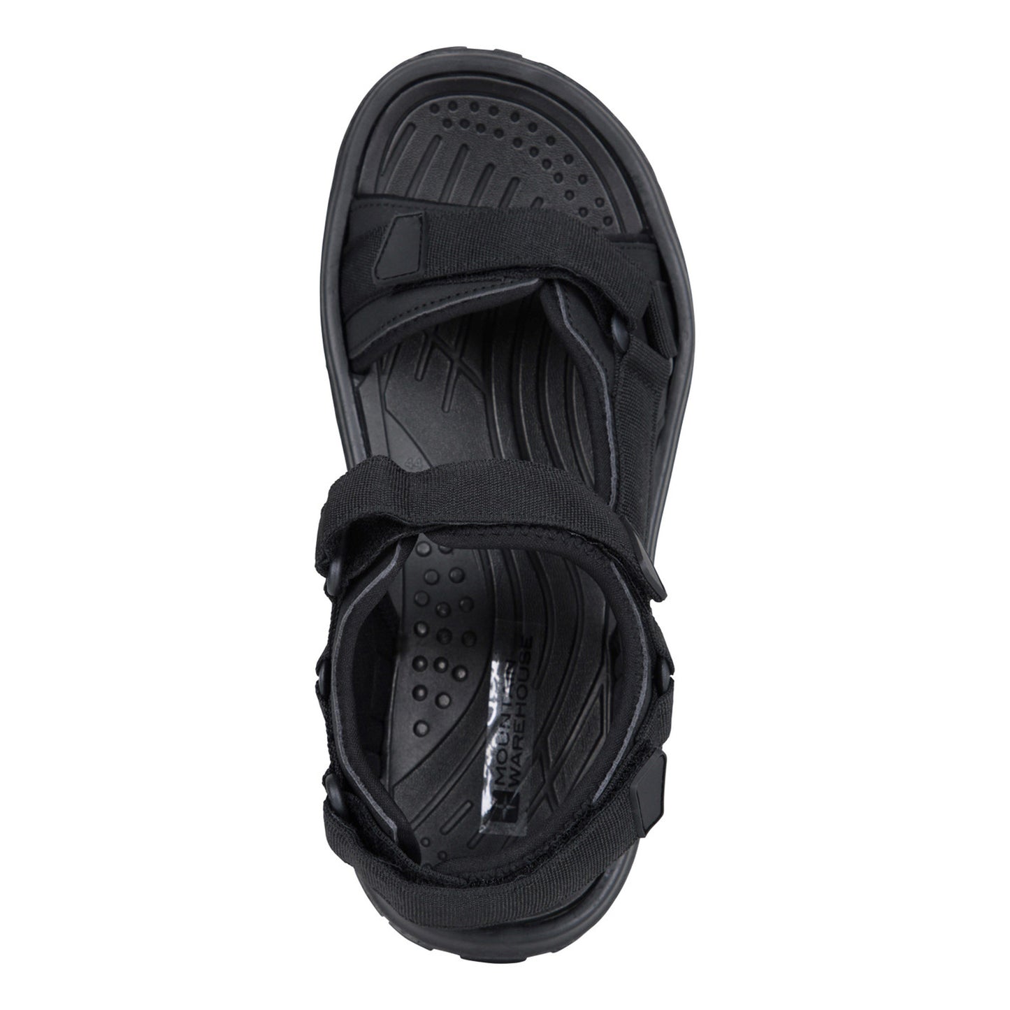 Black - Pack Shot - Mountain Warehouse Mens Crete Sandals