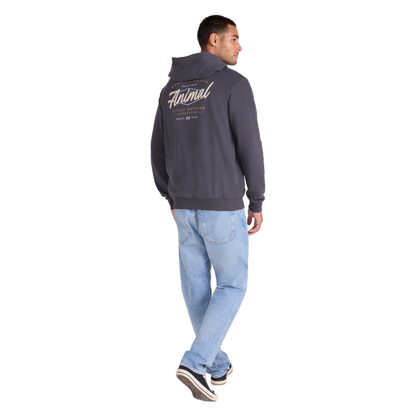 Black - Lifestyle - Mountain Warehouse Mens River Organic Hoodie