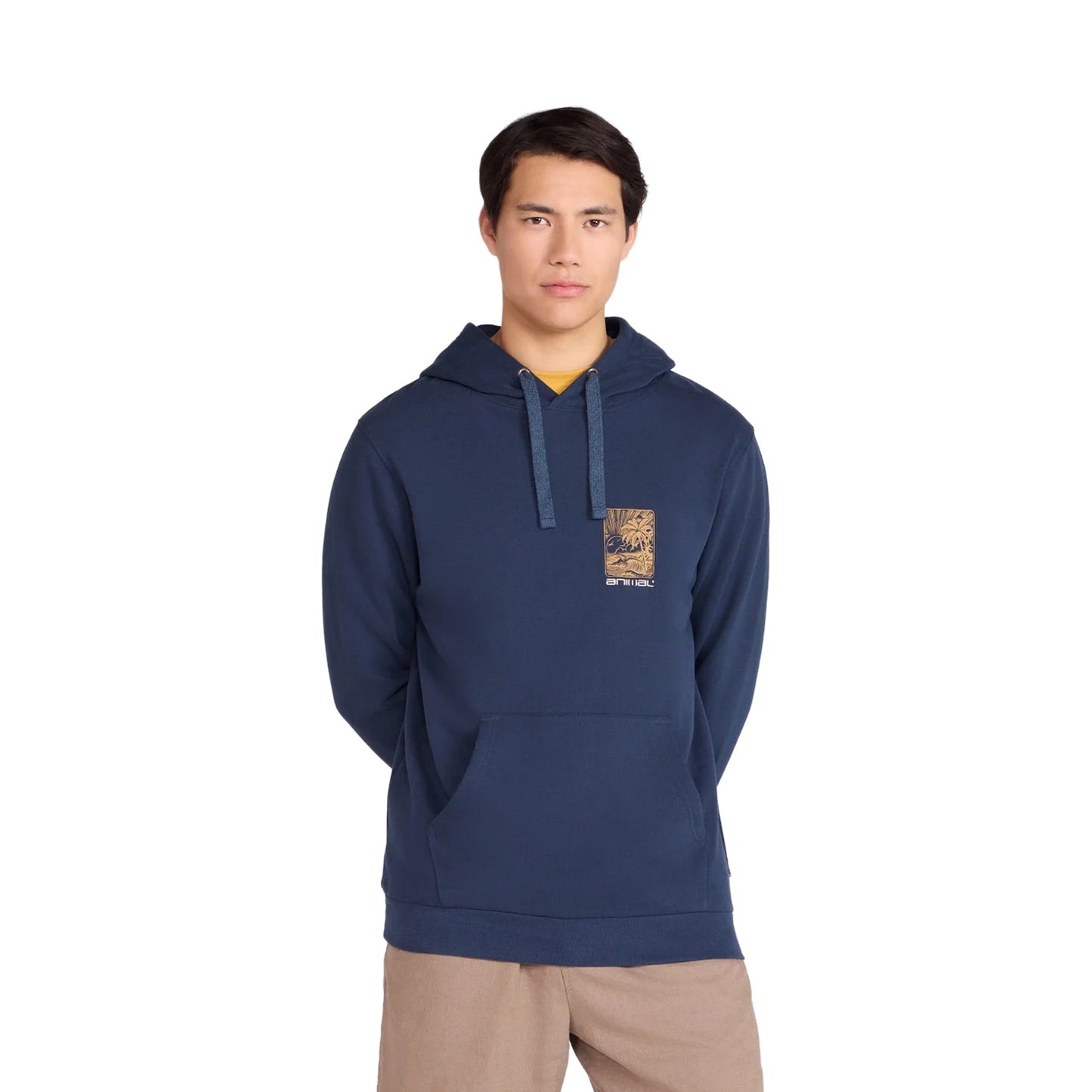 Cobalt - Side - Mountain Warehouse Mens River Organic Hoodie