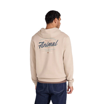Dark Beige - Back - Mountain Warehouse Mens River Organic Hoodie