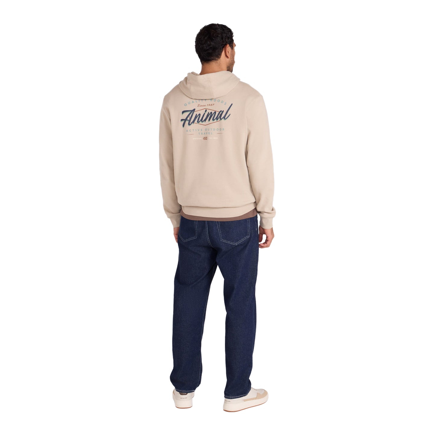 Dark Beige - Lifestyle - Mountain Warehouse Mens River Organic Hoodie