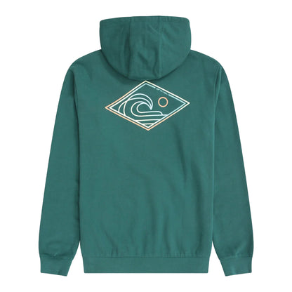 Dark Green - Back - Mountain Warehouse Mens River Organic Hoodie