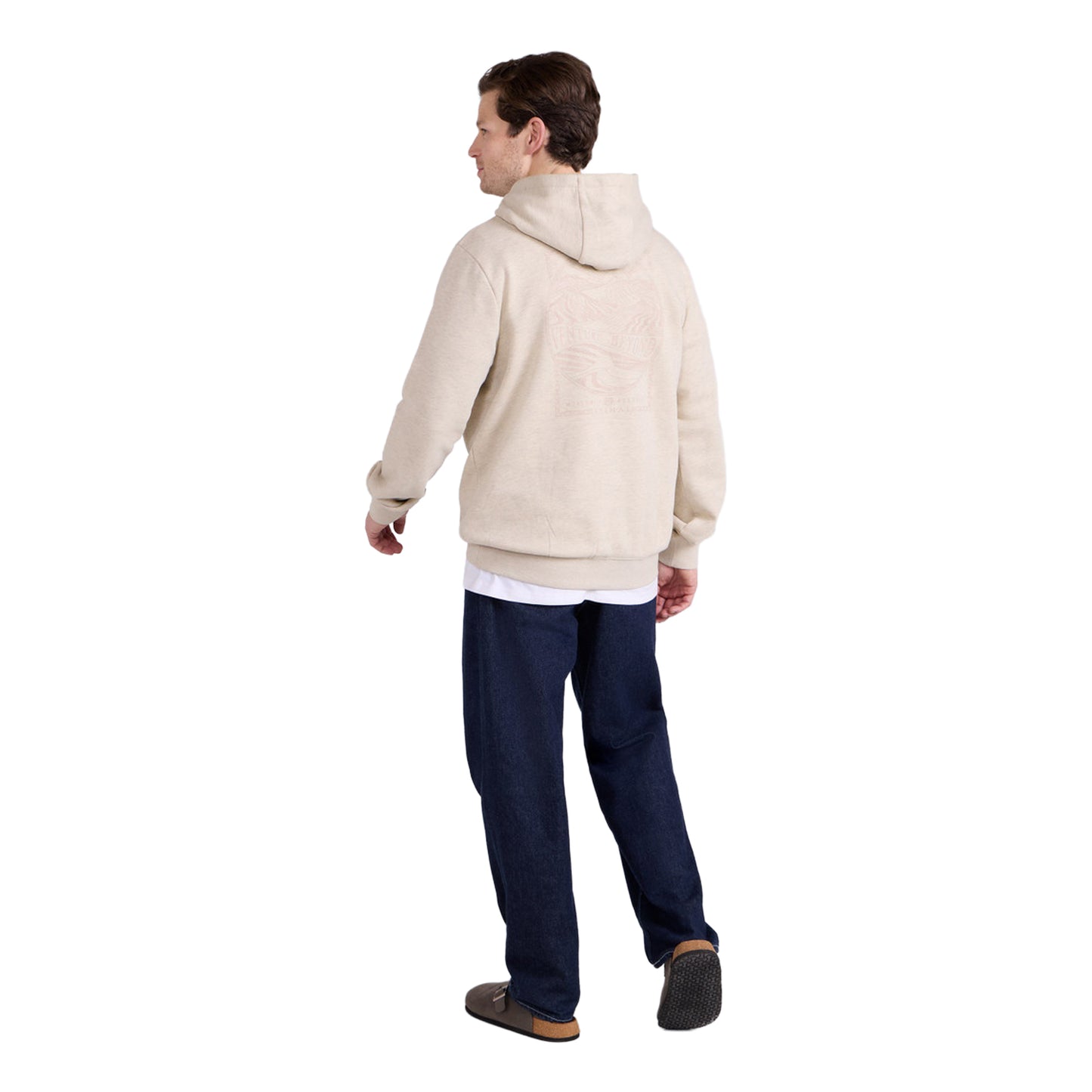 Light Beige - Lifestyle - Mountain Warehouse Mens River Organic Hoodie