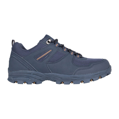 Navy - Side - Mountain Warehouse Mens Mcleod Outdoor Wide Walking Shoes