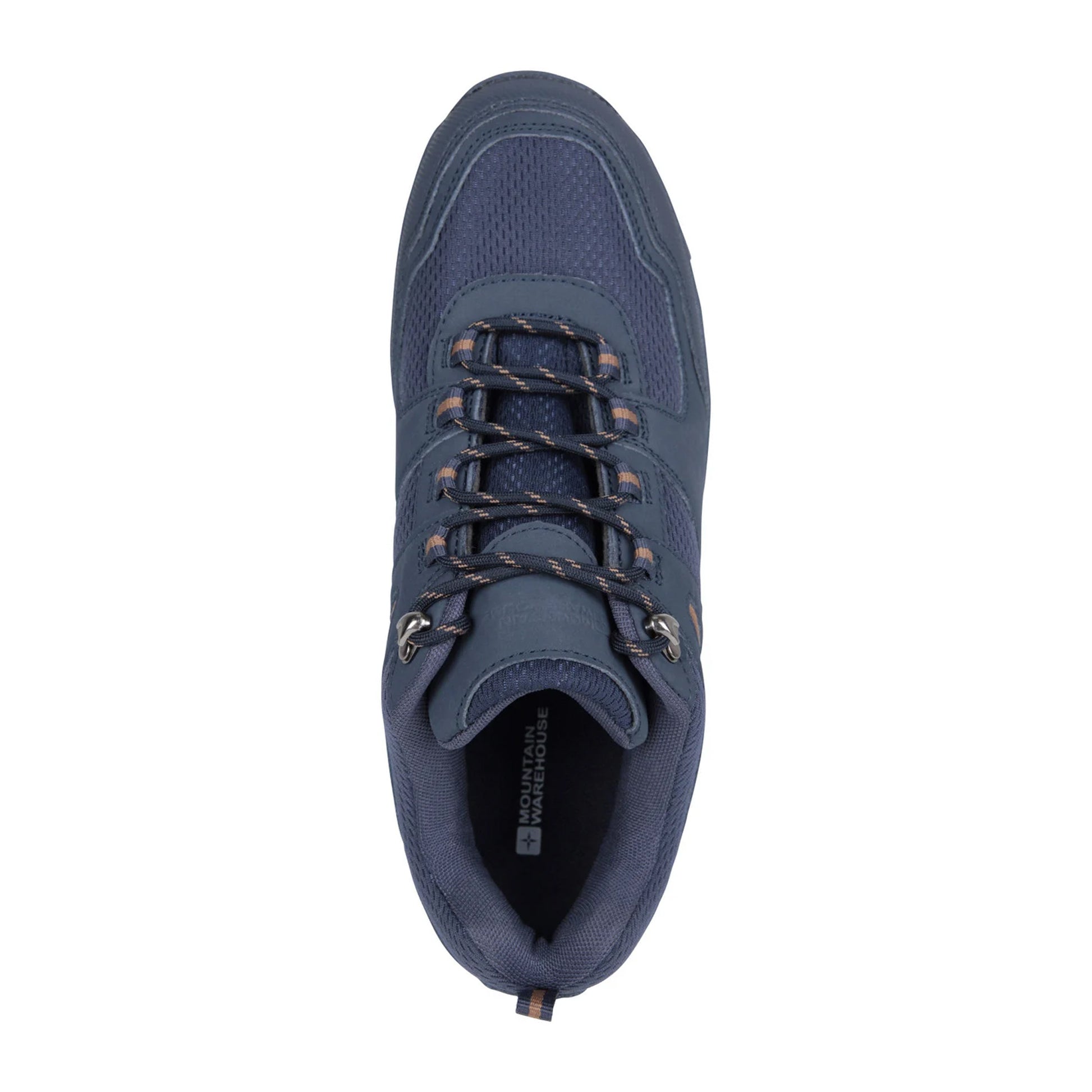 Navy - Pack Shot - Mountain Warehouse Mens Mcleod Outdoor Wide Walking Shoes