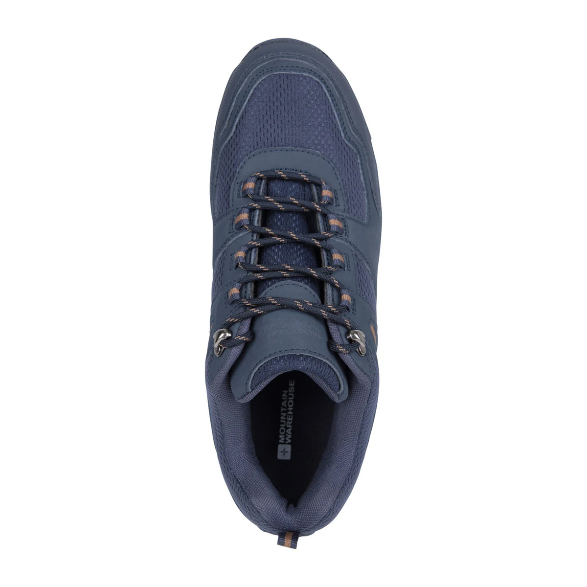 Navy - Pack Shot - Mountain Warehouse Mens Mcleod Outdoor Wide Walking Shoes