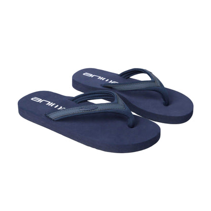 Navy - Front - Animal Womens-Ladies Swish Recycled Flip Flops