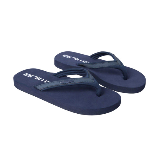Navy - Front - Animal Womens-Ladies Swish Recycled Flip Flops